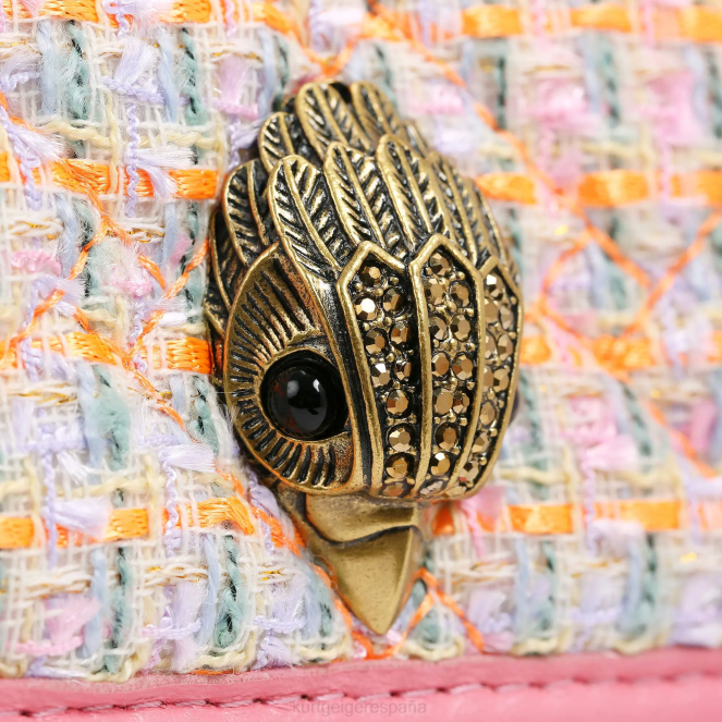 Kurt Geiger mujer bolso kensington de tweed londinense 2LPR9 | bolsas naranja